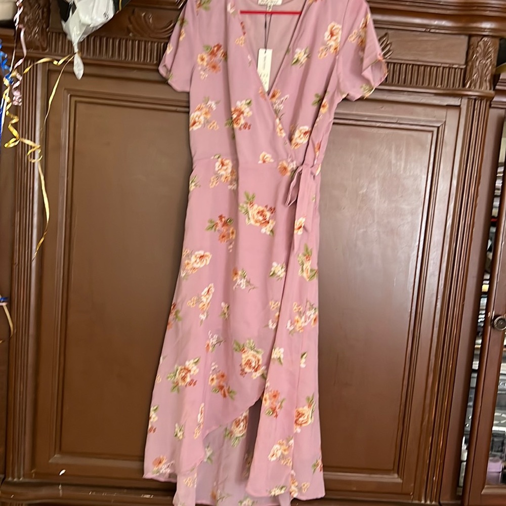 Speed control New York Purple/ pink wrap dress